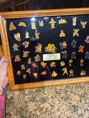 McDonald's Gold and Red Enamel Character Pin Set limited edition